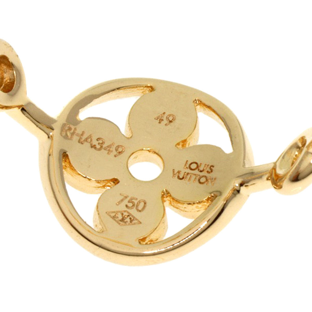 LOUIS VUITTON Ring 18K Yellow Gold gold Berg Monogram Skin Diamond #49 Women Used Authentic
