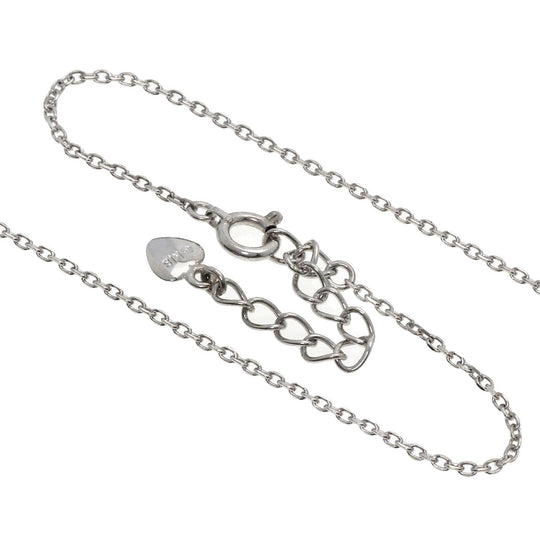 MIKIMOTO Necklace K18WG Silver Clover Diamond Women Used Authentic
