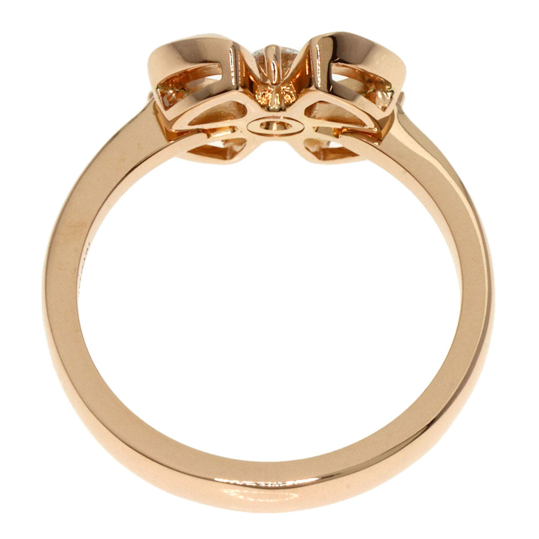 BVLGARI Ring 18K Pink Gold gold Fiorever Diamond #49 Women Used Authentic