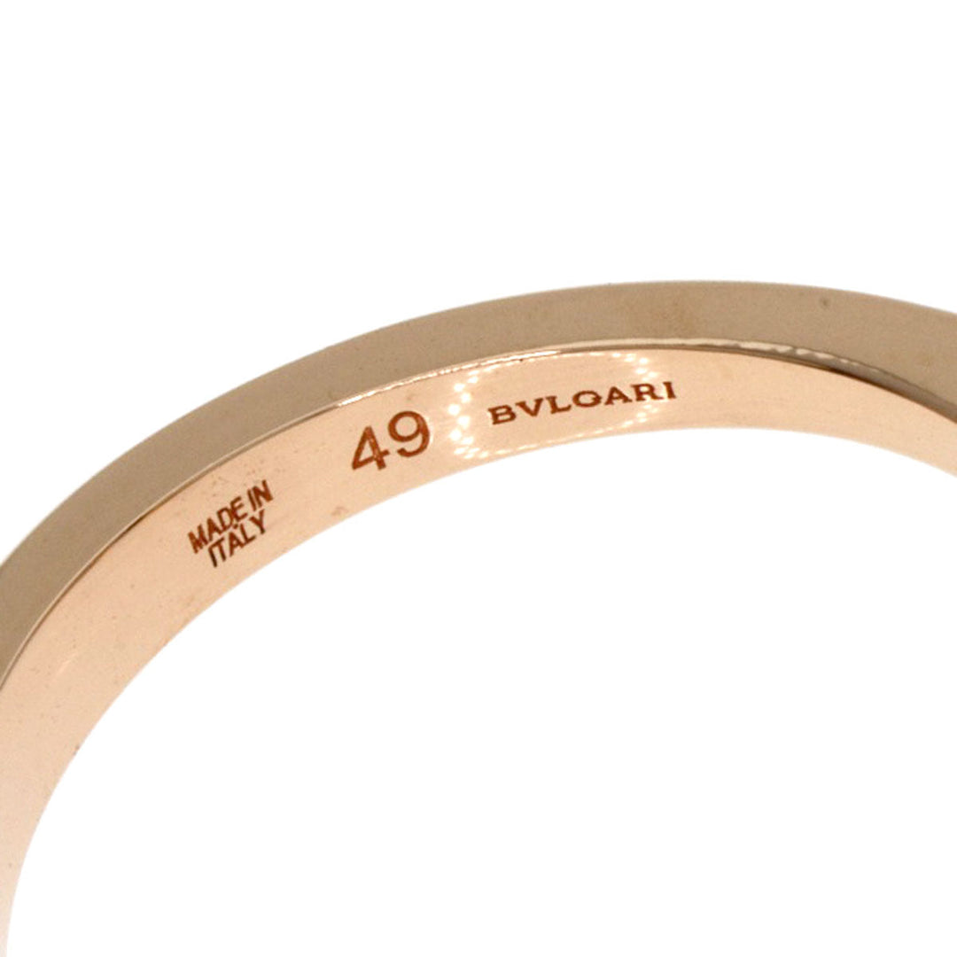 BVLGARI Ring 18K Pink Gold gold Fiorever Diamond #49 Women Used Authentic