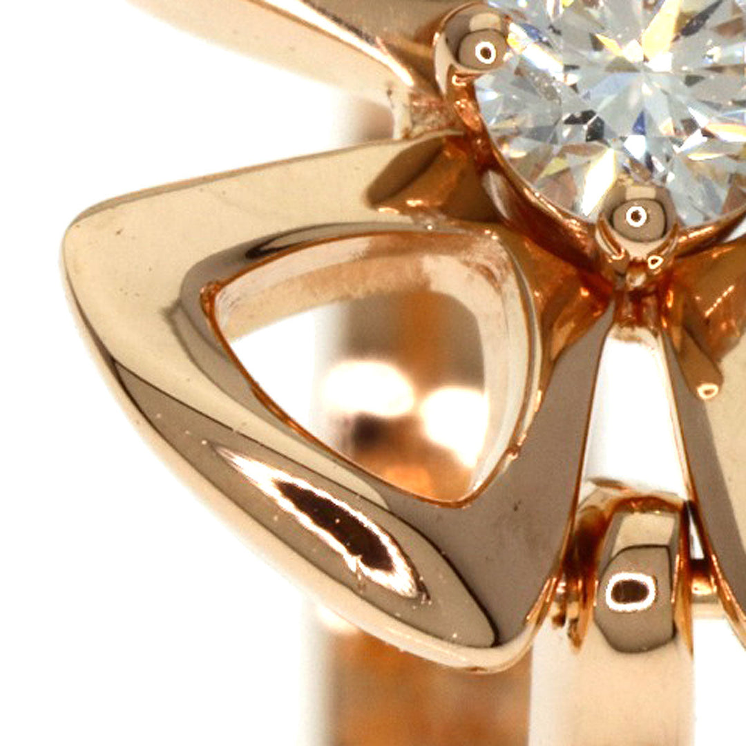 BVLGARI Ring 18K Pink Gold gold Fiorever Diamond #49 Women Used Authentic