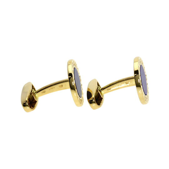 BVLGARI cuffs 18K Yellow Gold gold Bulgari Bulgari Lapis Lazuli mens Used Authentic