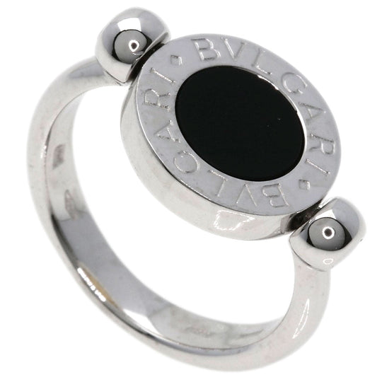 BVLGARI Ring K18WG Silver BVLGARI BVLGARI FLIP ONYX