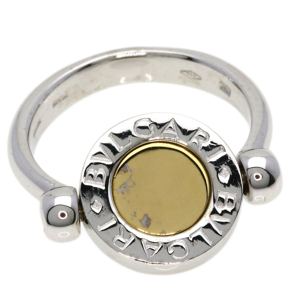 BVLGARI Ring K18WG Silver BVLGARI BVLGARI FLIP ONYX