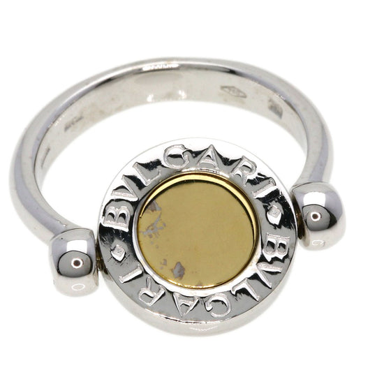 BVLGARI Ring K18WG Silver BVLGARI BVLGARI FLIP ONYX