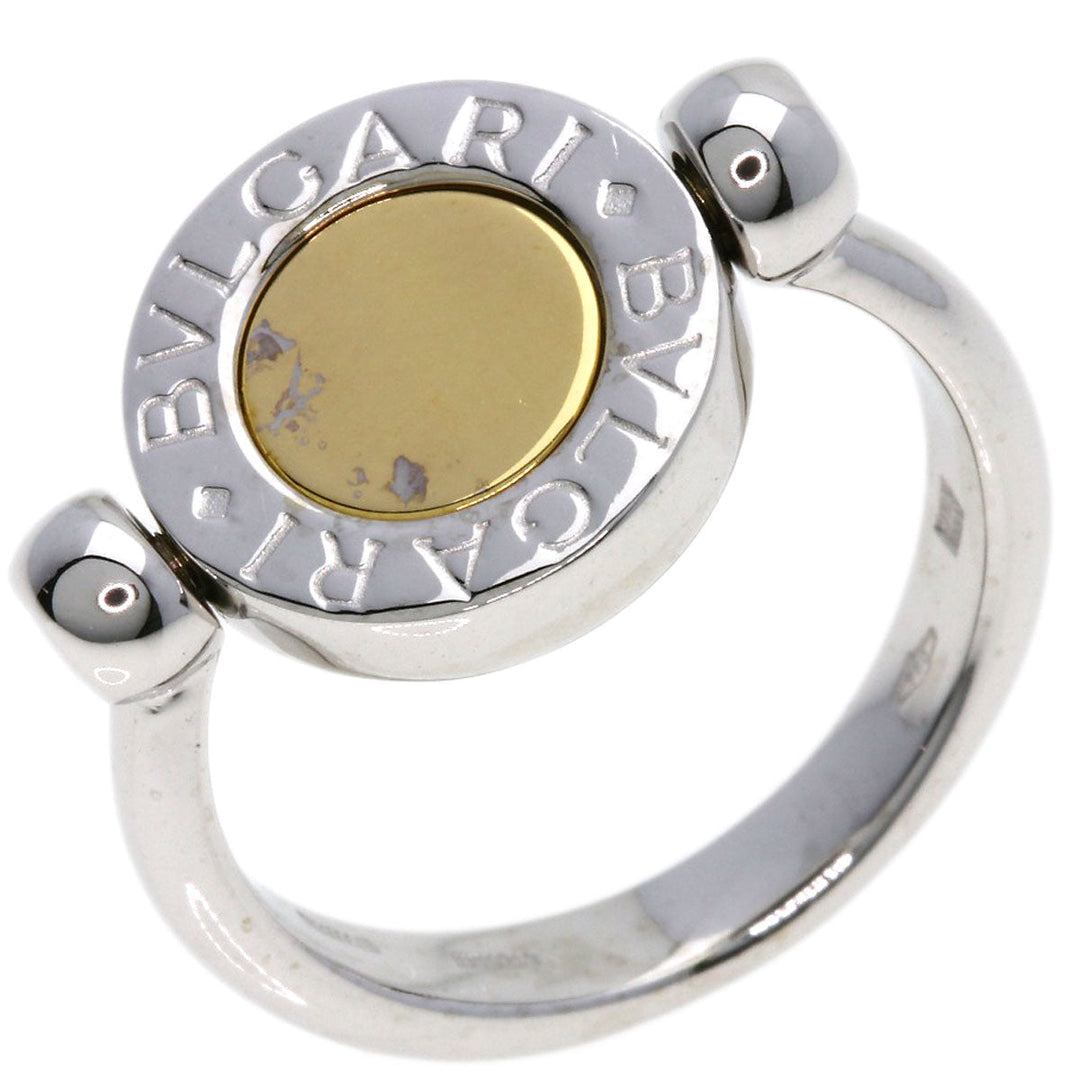 BVLGARI Ring K18WG Silver BVLGARI BVLGARI FLIP ONYX