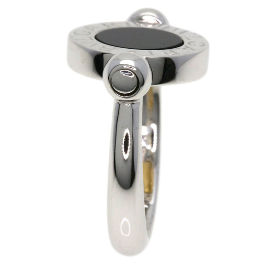 BVLGARI Ring K18WG Silver BVLGARI BVLGARI FLIP ONYX