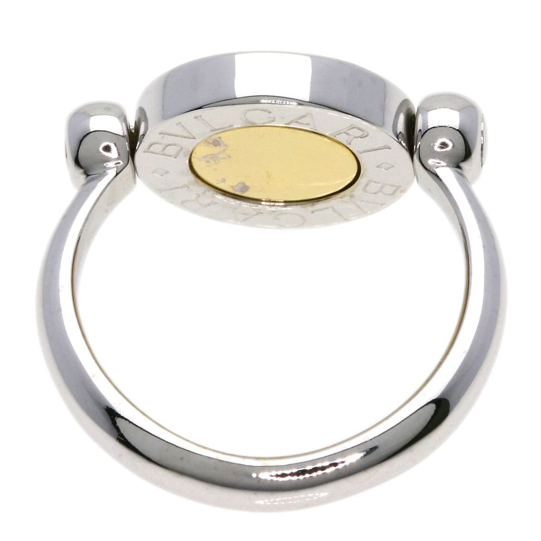 BVLGARI Ring K18WG Silver BVLGARI BVLGARI FLIP ONYX