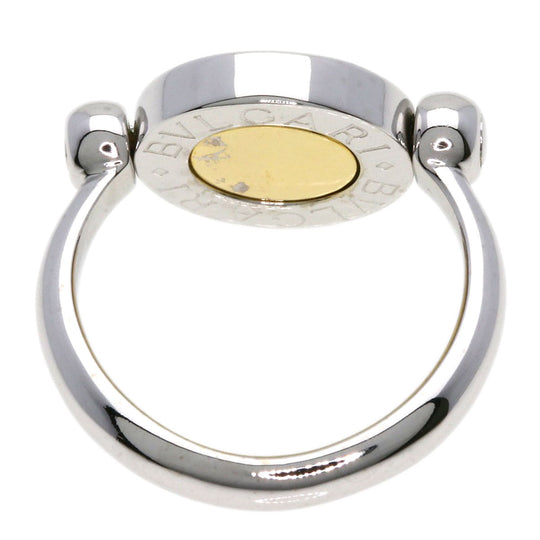 BVLGARI Ring K18WG Silver BVLGARI BVLGARI FLIP ONYX