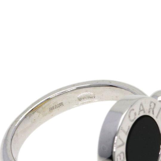 BVLGARI Ring K18WG Silver BVLGARI BVLGARI FLIP ONYX