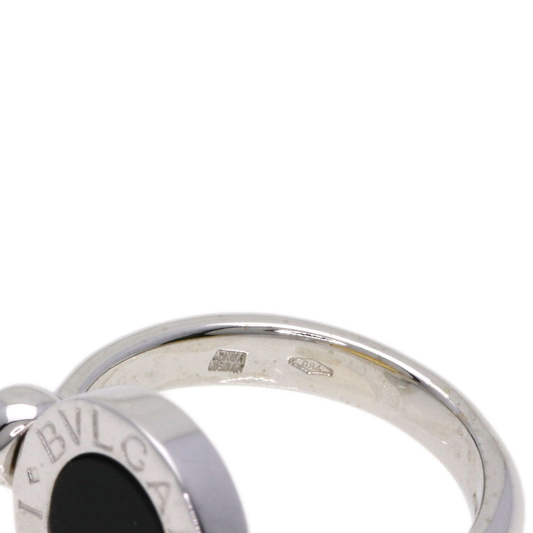 BVLGARI Ring K18WG Silver BVLGARI BVLGARI FLIP ONYX