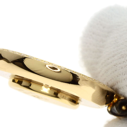 Chopard Watches Quartz 20/3957 K18YG , Leather , Diamond gold Happy diamond gold dial Women Used Authentic