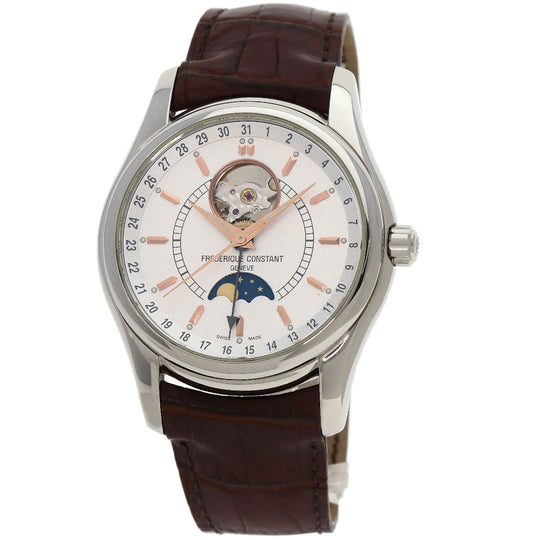 FREDERIQUE CONSTANT Watches Mechanical Automatic FC-330/335X6B4/6 Stainless Steel, Leather Silver Classic Heartbeat Moon Face Silver dial mens Used Authentic