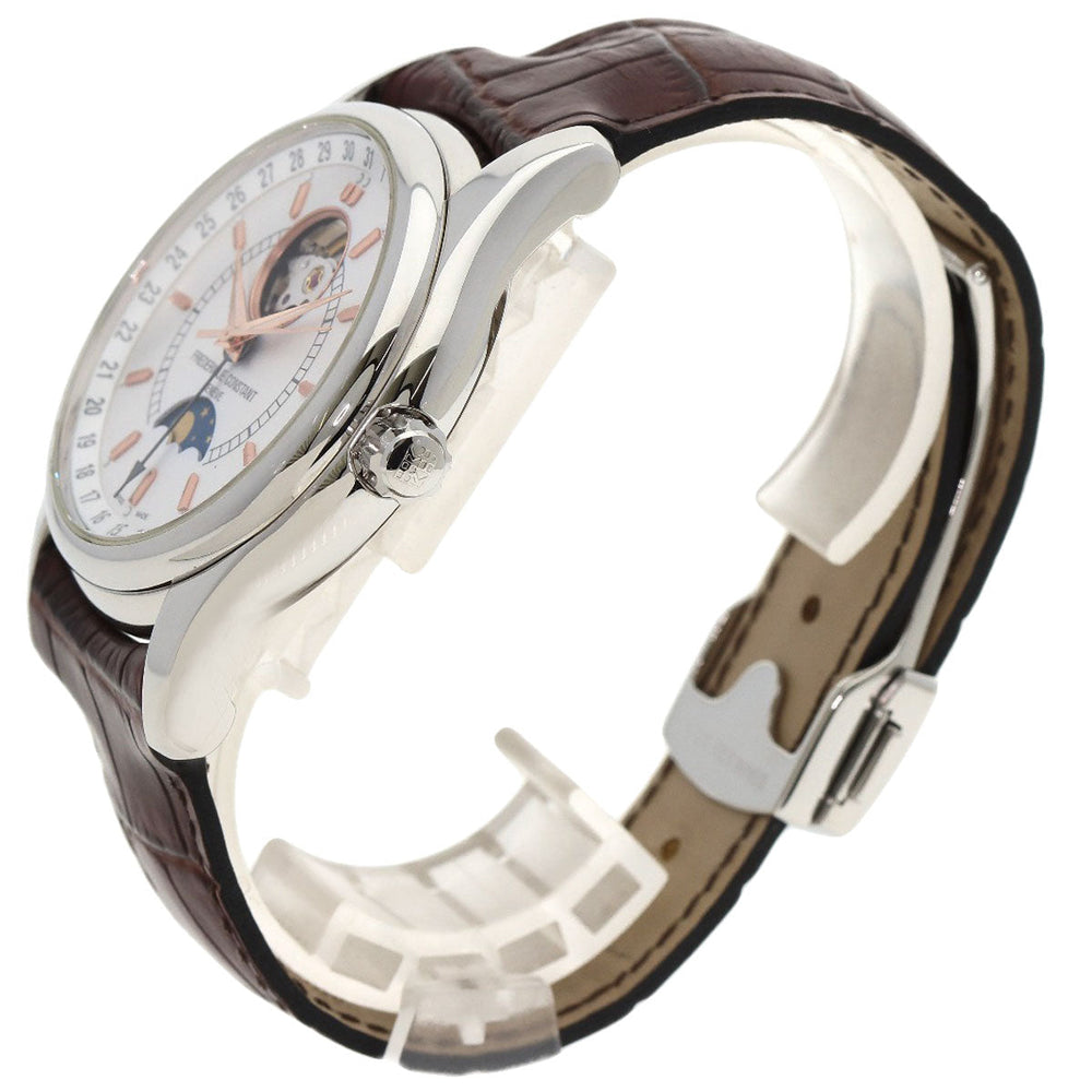FREDERIQUE CONSTANT Watches Mechanical Automatic FC-330/335X6B4/6 Stainless Steel, Leather Silver Classic Heartbeat Moon Face Silver dial mens Used Authentic