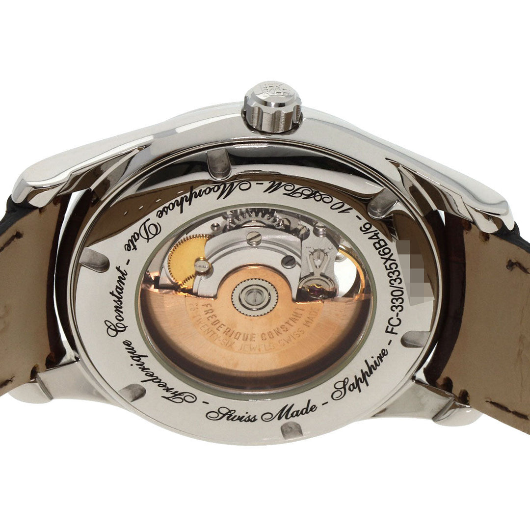 FREDERIQUE CONSTANT Watches Mechanical Automatic FC-330/335X6B4/6 Stainless Steel, Leather Silver Classic Heartbeat Moon Face Silver dial mens Used Authentic