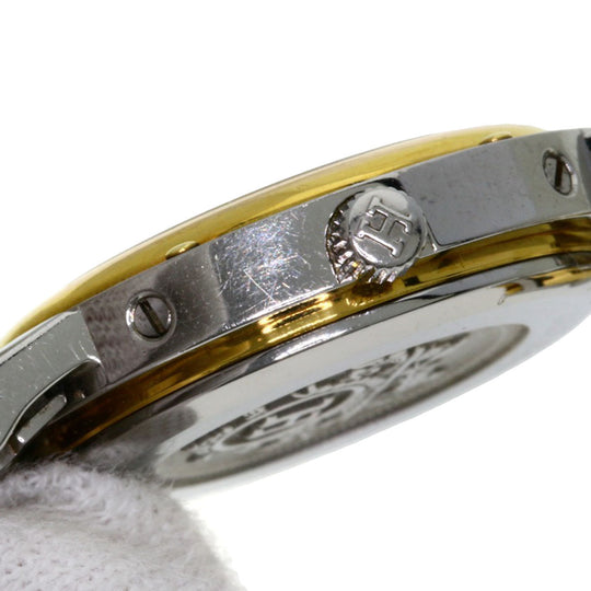 HERMES Watches Quartz CL3.240 Stainless Steel , SSxGP gold Clipper Ivory dial Women Used Authentic