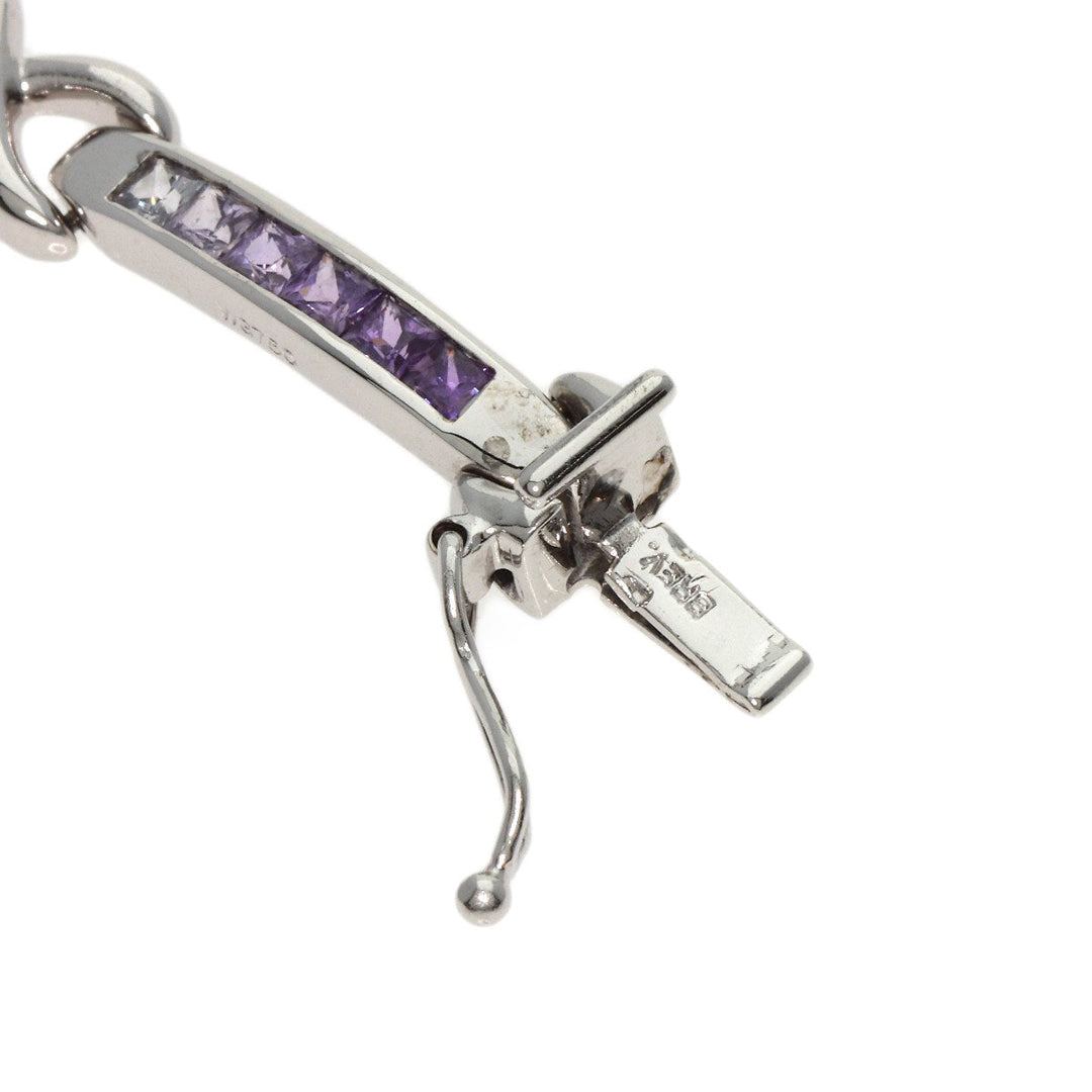 JUNE bracelet K18WG Silver sapphire