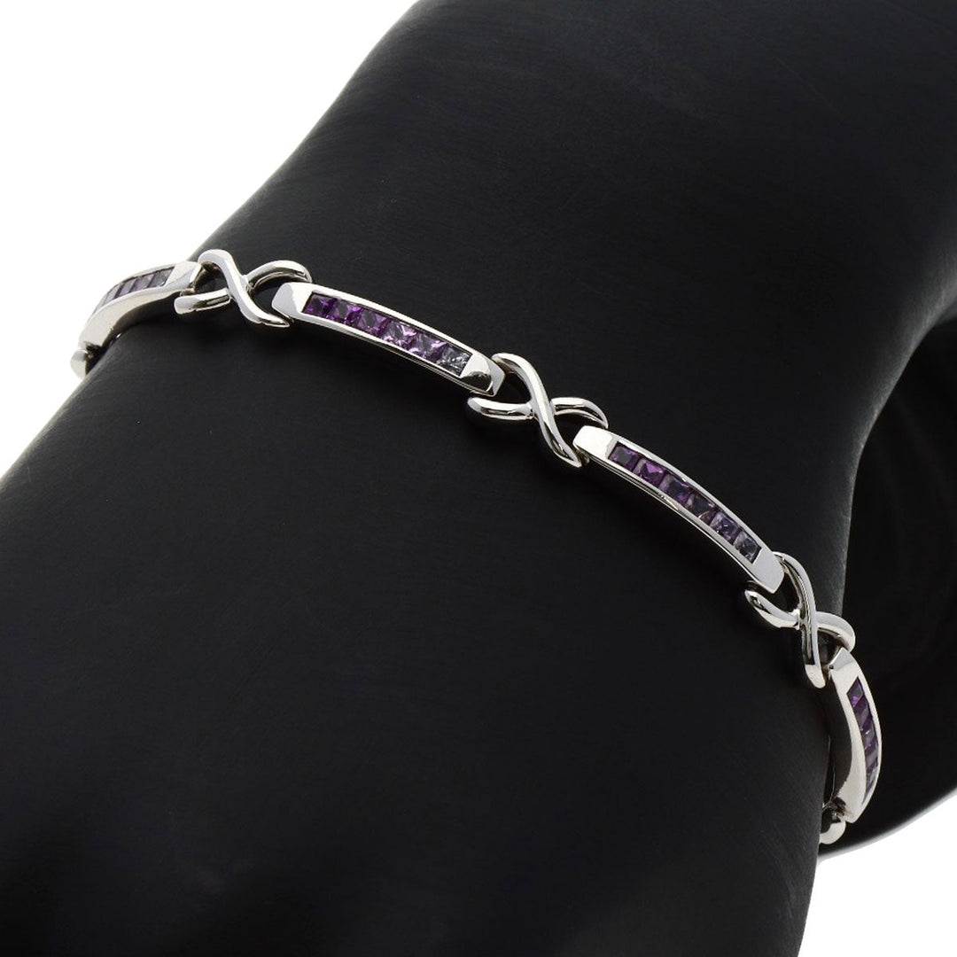 JUNE bracelet K18WG Silver sapphire