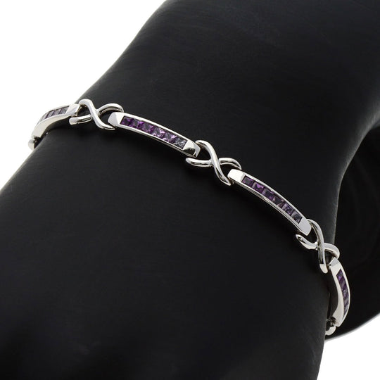 JUNE bracelet K18WG Silver sapphire