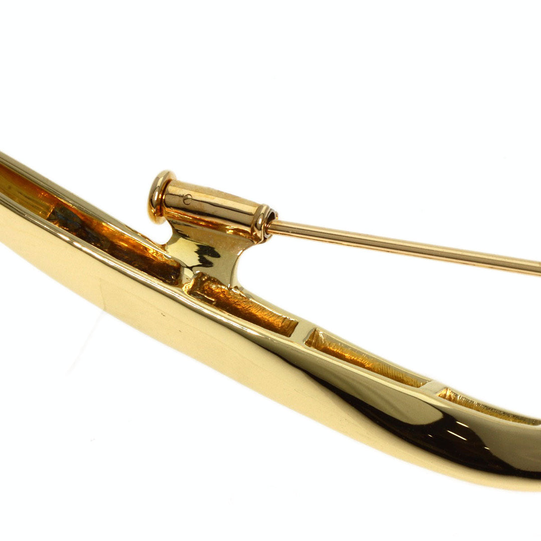 JUNE Brooch 18K Yellow Gold gold sapphire Women Used Authentic