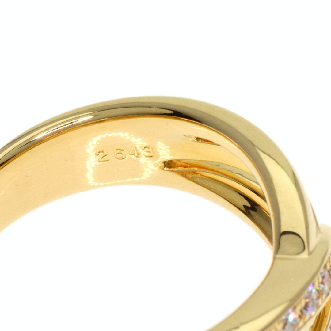 POLA Ring 18K Yellow Gold gold diamond Women Used Authentic