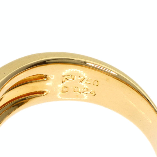 POLA Ring 18K Yellow Gold gold diamond Women Used Authentic