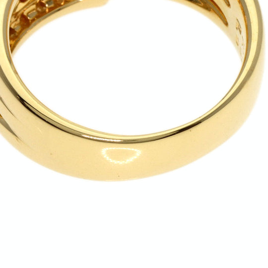 POLA Ring 18K Yellow Gold gold diamond Women Used Authentic