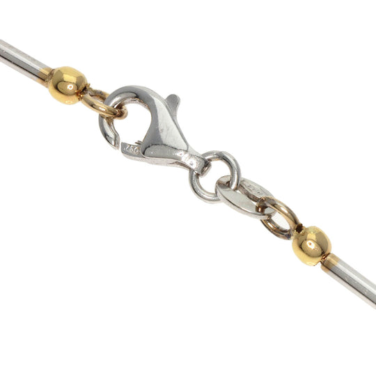 MONNICKENDAM Necklace K18WG Silver 1P diamond