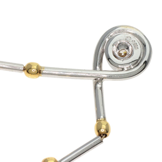 MONNICKENDAM Necklace K18WG Silver 1P diamond