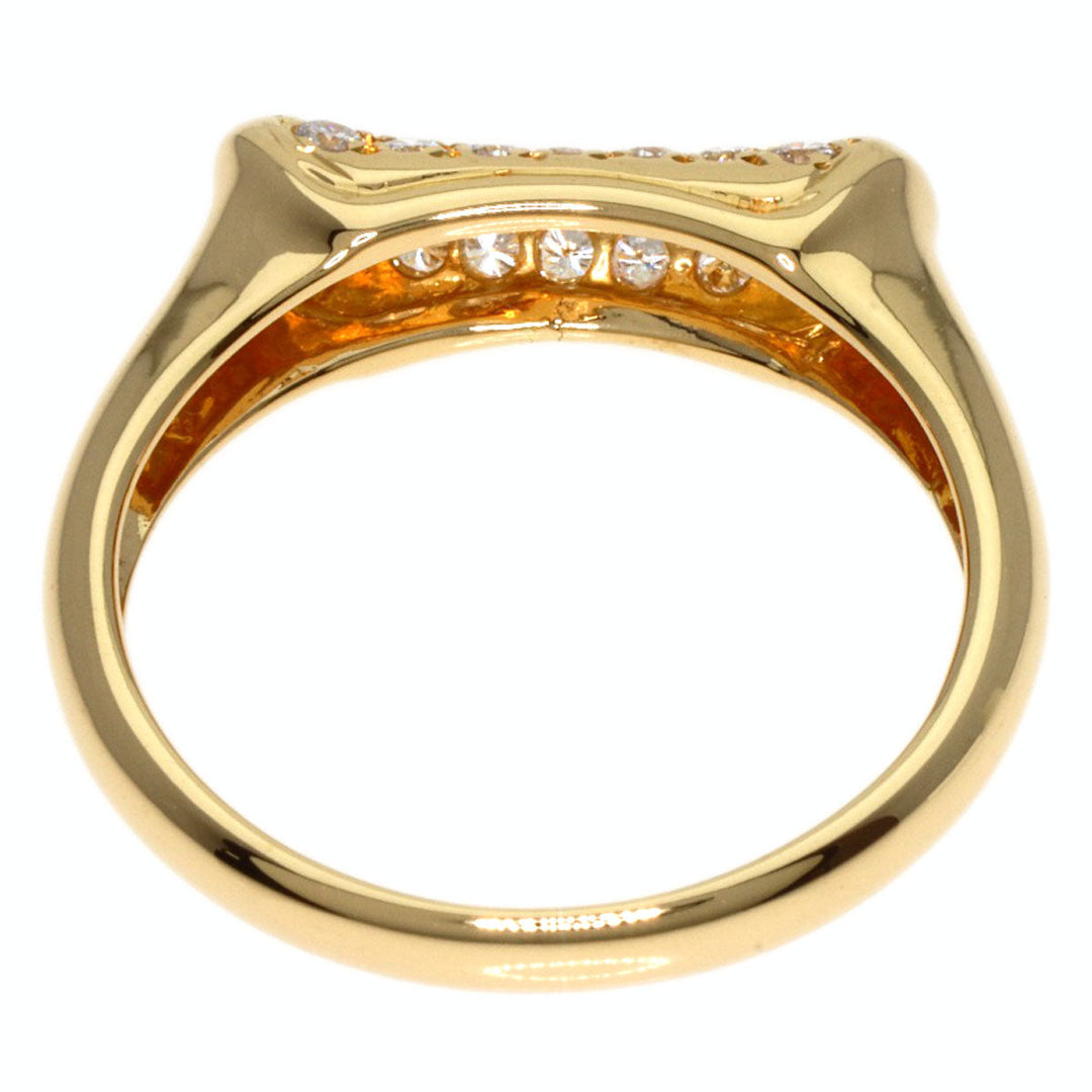 POLA Ring 18K Yellow Gold gold diamond Women Used Authentic