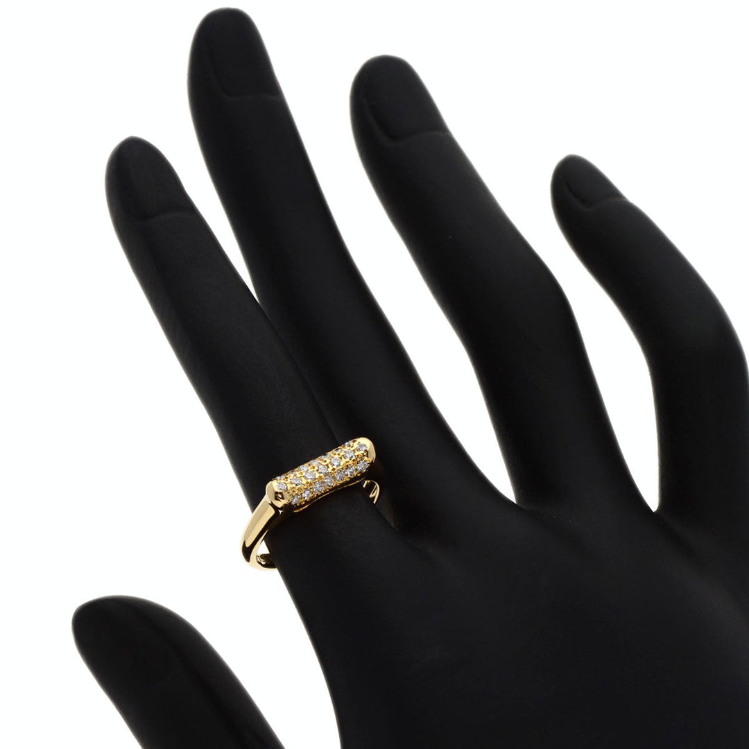 POLA Ring 18K Yellow Gold gold diamond Women Used Authentic