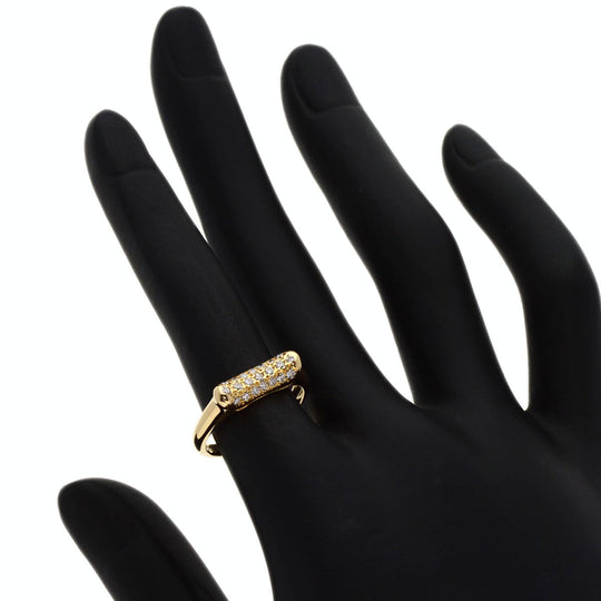 POLA Ring 18K Yellow Gold gold diamond Women Used Authentic
