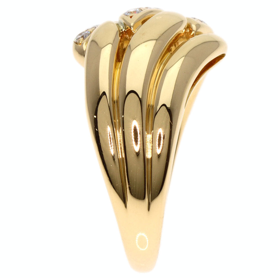 POLA Ring 18K Yellow Gold gold diamond Women Used Authentic