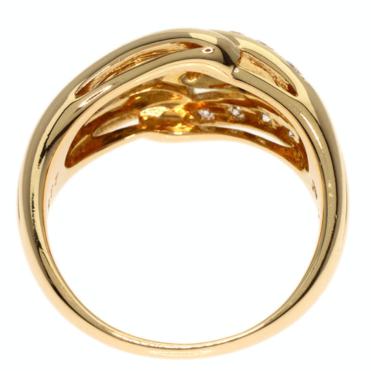 POLA Ring 18K Yellow Gold gold diamond Women Used Authentic