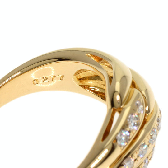 POLA Ring 18K Yellow Gold gold diamond Women Used Authentic