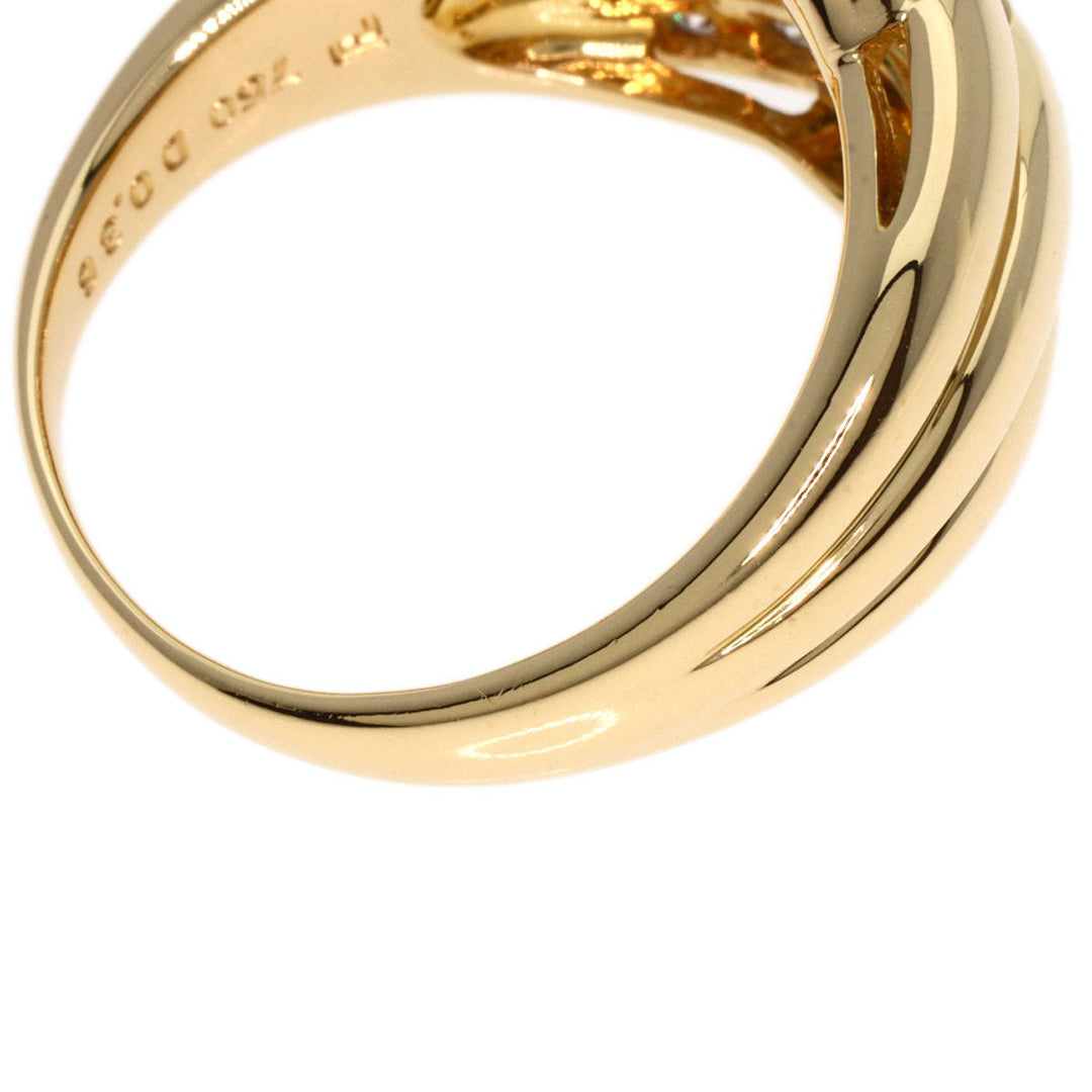 POLA Ring 18K Yellow Gold gold diamond Women Used Authentic