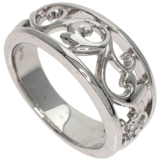 MIKIMOTO Ring K18WG Silver design Women Used Authentic