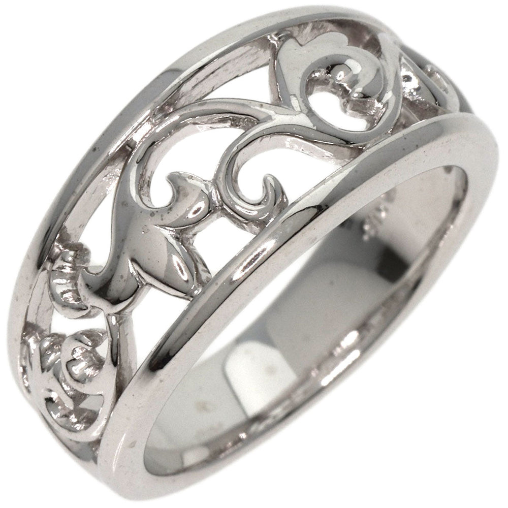 MIKIMOTO Ring K18WG Silver design Women Used Authentic