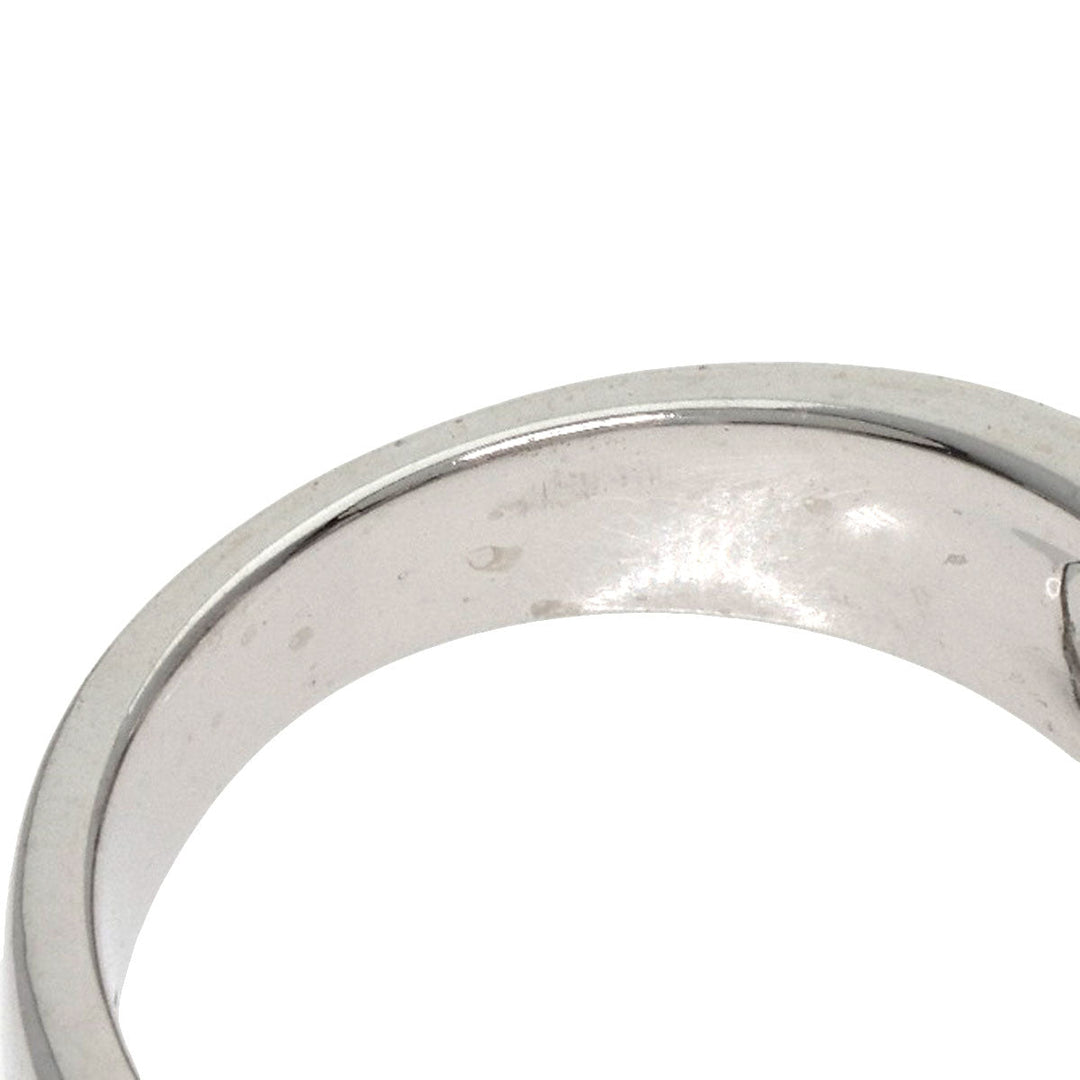 MIKIMOTO Ring K18WG Silver design Women Used Authentic