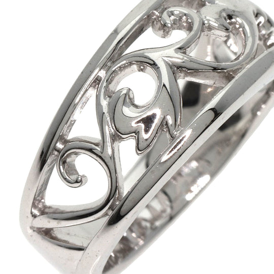MIKIMOTO Ring K18WG Silver design Women Used Authentic