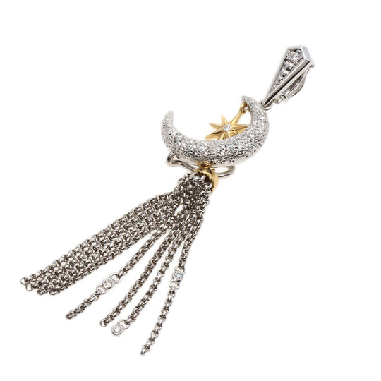 NOBUKO ISHIKAWA Pendant top K18WG Silver as Time Diamond