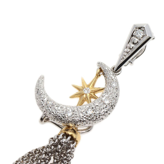 NOBUKO ISHIKAWA Pendant top K18WG Silver as Time Diamond