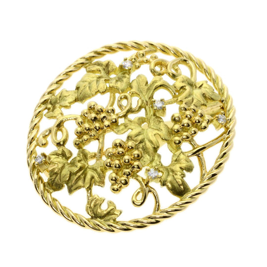 MIKIMOTO Brooch 18K Yellow Gold gold diamond