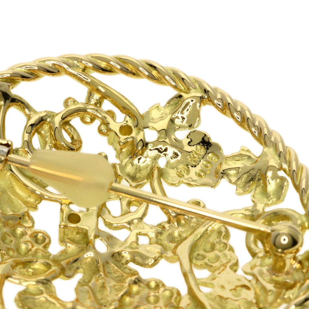 MIKIMOTO Brooch 18K Yellow Gold gold diamond