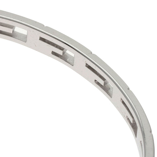 GUCCI bracelet K18WG Silver Bangle G logo #18 Women(Unisex) Used Authentic