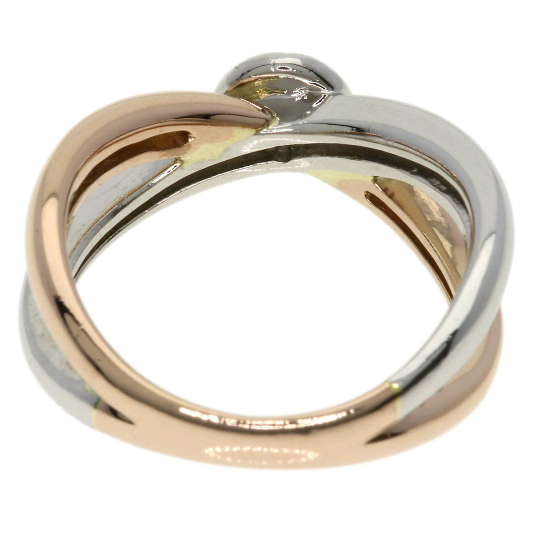 VANDOME Ring K18PG , PT900 Silver diamond Women Used Authentic