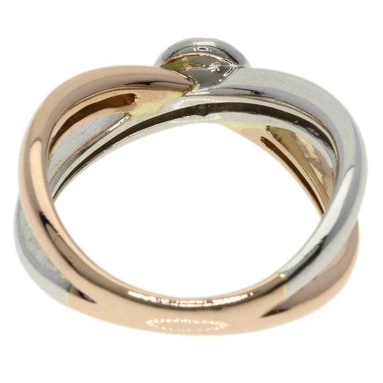 VANDOME Ring K18PG , PT900 Silver diamond Women Used Authentic