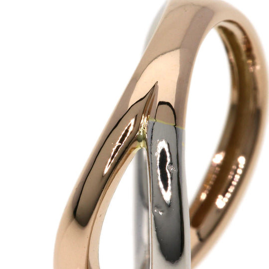VANDOME Ring K18PG , PT900 Silver diamond Women Used Authentic