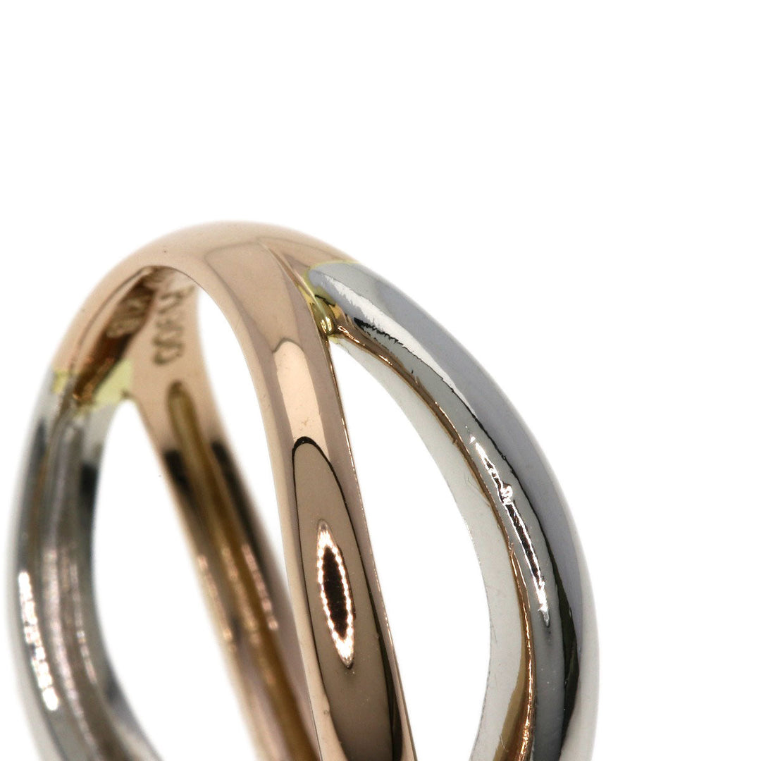 VANDOME Ring K18PG , PT900 Silver diamond Women Used Authentic