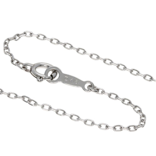 MIKIMOTO Necklace K18WG Silver diamond Women Used Authentic